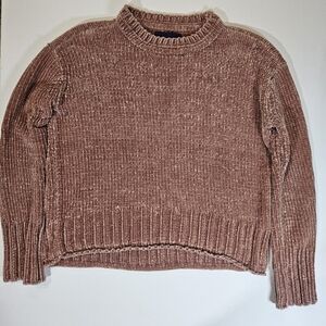Aeropostale Sweater Womens Small Rust Color Faded Distressed Comfy Grunge Top‎